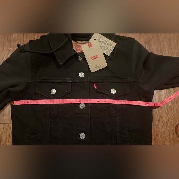 NWT Levi's Hybrid Trucker Jacket Black Size XS - Picture 6 of 6